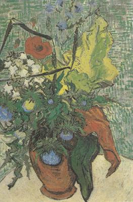 Wild Flowers and Thistles in a Vase (nn04), Vincent Van Gogh